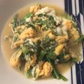 ベティ３'s cooksnap of when they made 春菊の和風たまごとじ【話題入り！】.