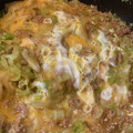 ☆ゆぅころりん☆'s cooksnap of when they made 簡単★キャベツ＆挽肉のオイマヨ卵とじ.