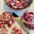 yu🐓's cooksnap of when they made 砂肝を食べやすく！.