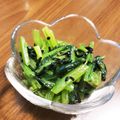 麻's cooksnap of when they made 『塩昆布＋ごま油』小松菜のおひたし　.