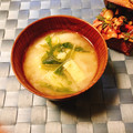 yesmama's cooksnap of when they made いつもの♬水菜と白ネギと厚揚げの味噌汁.