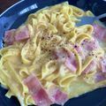 まめたろコ's cooksnap of when they made 簡単ワンパンカルボナーラ風.