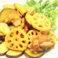 イエローバード's cooksnap of when they made 分量簡単な絶品大皿おかず!鶏蓮根と薩摩芋.