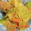 にゃおごろう's cooksnap of when they made 豚肉とキャベツのカレー粉野菜炒め♪簡単.