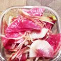 さちaro's cooksnap of when they made 紅芯大根とミョウガの甘酢漬け.