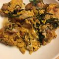 匡史さん's cooksnap of when they made 簡単！鶏もも肉の鶏たま大葉オイスター炒め.