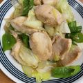 hadukisann's cooksnap of when they made 鶏むね肉とキャベツのオイスターマヨ炒め.