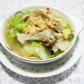 ＠迷子＠'s cooksnap of when they made レタスと卵の中華スープ.
