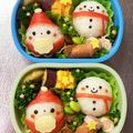 Chaaa_room's cooksnap of when they made キャラ弁＊簡単♪クリスマスわくわく弁当.