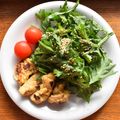 きゃろぽて's cooksnap of when they made 簡単☆春菊サラダ.