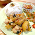 YUH♡ママ's cooksnap of when they made 鶏胸肉と野菜のマヨ炒め.