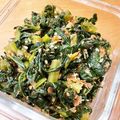 おりぼぶ's cooksnap of when they made ★大根の葉のごま油炒め★.