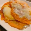 ONE★MAYU★'s cooksnap of when they made チーズとろっ♪目玉焼きinチーズベーコン.
