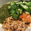 ミルクボール's cooksnap of when they made 簡単腸活♪セブンイレブン商品で７色丼♪.