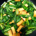 snbちゃん's cooksnap of when they made 小松菜と油揚げの煮びたし.