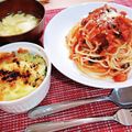 sy＊'s cooksnap of when they made レンジで簡単♡カニカマトマトソースパスタ.