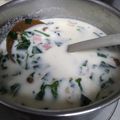 makichaki's cooksnap of when they made しめじとほうれん草ベーコンのミルクスープ.