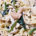 まわりてめくるん's cooksnap of when they made ほうれん草とベビーほたてのクリームパスタ.