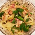 aginda3's cooksnap of when they made ピーマンと玉葱のベーコン炒め.