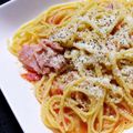 ぺんちゃま's cooksnap of when they made 楽早☆トマトとモッツァレラチーズのパスタ.