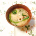 yesmama's cooksnap of when they made もやし しめじ ほうれん草の味噌汁^^.