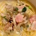9ma9ma's cooksnap of when they made 小松菜とベーコンのワンポットパスタ.