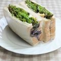 umemodoki's cooksnap of when they made レタスと卵とハムのサンドイッチ.