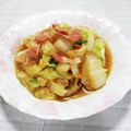 ＠迷子＠'s cooksnap of when they made 白菜とベーコンのにんにく醤油炒め♪.