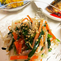 アップイエ's cooksnap of when they made 春菊ともやしの簡単ナムル風♪.
