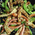 ameうめ's cooksnap of when they made ちくわとピーマンのきんぴら.