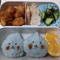 ここあおらぶ's cooksnap of when they made 簡単キャラ弁デコふりでくーQoo(＞＜).