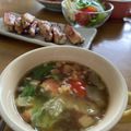 ゆいランラン's cooksnap of when they made 1分で♪トマトとレタスのイタリアンスープ.