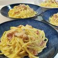 ｸﾏﾘｴ's cooksnap of when they made イタリア仕込み。カルボナーラ。.