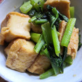 NAGANO久留米's cooksnap of when they made 【お弁当に！】小松菜と厚揚げの生姜炒め.