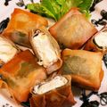MizuhoBank's cooksnap of when they made 簡単★豆腐と生ハムの春巻き.