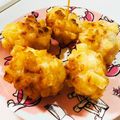 meg;'s cooksnap of when they made えび団子のクルトン鹿の子揚げ＊海老パン.