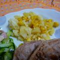 はりゃりゃ's cooksnap of when they made ☆簡単☆ポテトとコーンの付け合わせ♪.