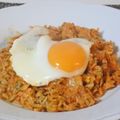 スタイリッシュママ's cooksnap of when they made 簡単♪キムチチャーハン目玉焼きのせ.