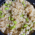 べあーるぶい's cooksnap of when they made 簡単！冷凍枝豆で！枝豆ごはん☆.