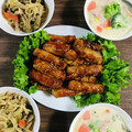 Mau☆cafe's cooksnap of when they made 厚揚げの豚肉巻き。柚子胡椒入り焼肉のたれ.