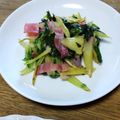 和☆2049's cooksnap of when they made セロリーとベーコンのカリカリ炒め.
