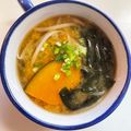 ありみりん♡'s cooksnap of when they made 具材楽しむお味噌汁☆南瓜/もやし/わかめ.