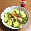 chi−ちゃん's cooksnap of when they made タコぶつピリ辛☆.