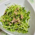 ♥︎yaya♥︎'s cooksnap of when they made 超簡単!!!!豆苗と塩昆布のサラダ.