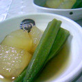 まねきねこにゃん's cooksnap of when they made 冷やしておいしい冬瓜とオクラの煮物.