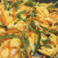 okapi☆☆'s cooksnap of when they made 人参とピーマン 卵炒め.