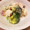 いやんのん＊'s cooksnap of when they made ハムとブロッコリーとりんごのチーズサラダ.