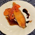 Ｒ３２ＧＴＲ's cooksnap of when they made 鮭のムニエル✿ฺバルサミコソース.
