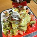 n.k's cooksnap of when they made サンタも喜ぶツリーの簡単クリスマスケーキ.