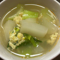 ☆DISNEY★'s cooksnap of when they made カブと青梗菜のかき玉スープ♡.